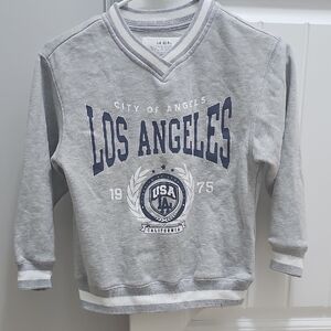 XS LA Girl Gray Los Angeles Kids Sweatshirt Kids